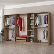 Hanah Home Garderober Kale-7542, 315x190x52 cm, Hrast
