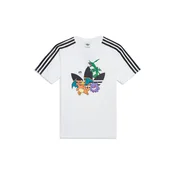 ADIDAS ORIGINALS Majica vijolično modra/oranžna/črna/bela