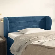 Vidaxl vidaXL Vzglavnik s krilci temno moder 103x23x78/88 cm žamet