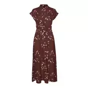 VERO MODA Dolga srajca VMNEWHALLIE temno zelena/roza/karminsko rdeča/bela