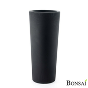 Cvetlični lonec slim 70 antracit (Schio Cono) - Antracit - 50 do 75 cm - Umetna masa - Zunanji okrasni lonci - do 30 cm