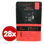 Fitmin macja hrana u vrecici Cat pouch adult beef, 28x85 g