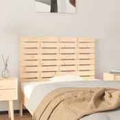 Vidaxl Stensko posteljno vzglavje 81x3x63 cm trdna borovina