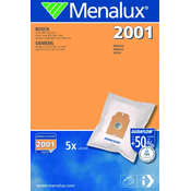 MENALUX  vrećice za usisavač 2001 5+1