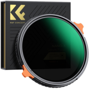 K&F 62MM ND4-ND64 (2-6 Stop) Variable ND Filter and CPL Circular Polarizing Filter 2 in 1 with 28 La