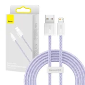 Baseus Dynamic kabel USB na Lightning, 2.4A, 2m (vijoličen)