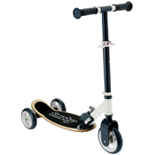 Drevená kolobežka trojkolesová Wooden 3W Foldable Scooter Black Smoby skladacia a výškovo nastaviteľná SM750908