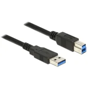 DELOCK Delock USB kabel USB 3.2 gen. 1 (USB 3.0) USB-A vtič\, USB-B vtič 1.00 m črna pozlačeni konektorji 85066, (20416374)