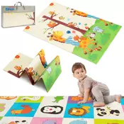 ABC CONNECT Obojstranná skladacia podložka 120x180x0,8 Zvieratá Žirafy 9001