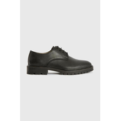 Kožne cipele AllSaints MF527Z JARRED LTHR SHOE za muškarce, boja: crna, MF527Z