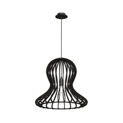 Amplex 5020 - Luster na sajli OCTO 1xE27/20W/230V, crne boje