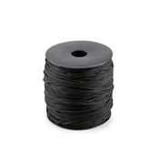 Preja za pletenje in kvačkanje Anet macrame O2 mm 90 g - črna vrvica