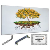 shumee Monica Mirafiori I 100 % ROČNO POSLIKANA I Slika drevesa 140x70cm | Ročno poslikana slika | Akrilna slika | Zelo velika akrilna slika I Moderna umetnost I Umetniške slike