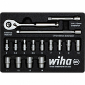 WIHA W44683 Set nasadnih kljuceva 1/4 17/1