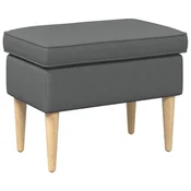 Vidaxl Podnožje Temno siva 55 x 35 x 41 cm Poliester