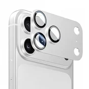 Full body zaščitno steklo za zadnjo kamero za iPhone 18 Pro - srebrno