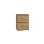 Topeshop MALWA M2 NOČNA OMARICA ARTISAN OAK KOMODA Z 2 PREDALOMA NOČNA OMARICA