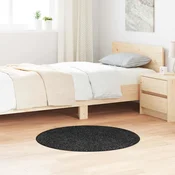 vidaXL Mehak preproga z lateksnim podnožjem temno siva o90 cm