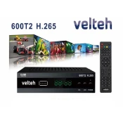 VELTEH 600T2 H.265 Risiver Set top box 00T204, Crni