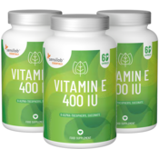 Essentials Vitamin E 400 IU, visok odmerek - vegansko, 180 kapsul