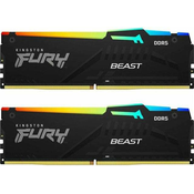 MEM DDR5 32GB (2x16) 6000MHz FURY Beast RGB KF560C40BBAK2-32