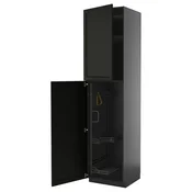 METOD Visoki element-ostava, Crnosiva/Lerhyttan crno bajcovano, 60x60x240 cm