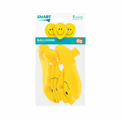 Baloni Smile Žuti 5 komada