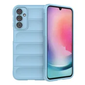 HURTEL Magic Shield ovitek za Samsung Galaxy A24 4G prožen oklepni ovitek svetlo modra