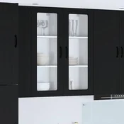 Zidni stakleni ormaric PORTO Crna 40 x 31 x 100 cm