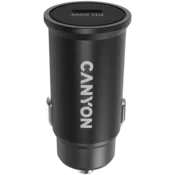 Canyon C-20 20W univerzalni adapter za punjenje u automobilu, crni CNS-CCA20B
