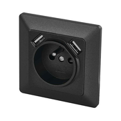 Zidna uticnica sa USB prikljuckom 250 V/16 A, antracit
