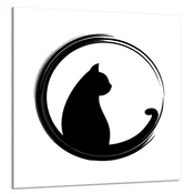 shumee STEKLENA PLOŠČA ZA KUHINJO 60x65 Cat