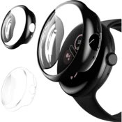 Paket ovitkov za Google Pixel Watch 1/2/3 41 mm - črn + prozoren