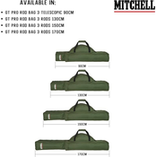Torba za Palice Mitchell GT Pro 90-170cm/3Delna