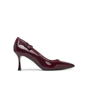 KARL LAGERFELD Čevlji z visoko peto Sienna KL32708R Bordo rdeča