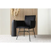 Venture Design Jedilni stol Petra 60x87x57 cm črne barve