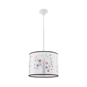 Sollux SL.1423 - Deciji luster na kablu OWLS 1xE27/15W/230V precnika 40 cm