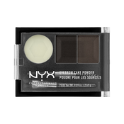 NYX Professional Makeup Eyebrow Cake Powder set za savršene obrve nijansa 01 Black/Gray 2,65 g