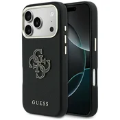 Guess GUESS etui za iPhone 17 Pro GUHCP17L5PS4RGGK (PU FW Resin Logo) črno