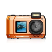 INF 4K podvodna kamera 48MP, 18x optični zoom, dvojni zaslon Orange, (5000235279)