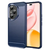 TPU gel ovitek Brushed Carbon za Honor 400 Pro - moder