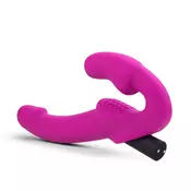 Vibracijski strap on dildo brez pasu Temptasia - Estella, roza