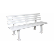 Merco Teniška klop Freiburg bela 150 cm