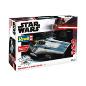 Build & Play SW 06773 - Otporni A-wing lovac, plavi (svjetlosni i zvucni efekti) (1:44)