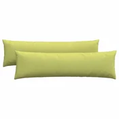 Vidaxl Blazine za kavč 2 szt. Svetlo zelena 145 x 40 cm blago