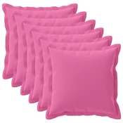 vidaXL Prevleka za blazino 6 kos HOUTEN Roza 55 x 55 cm Poliester