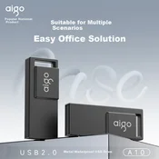 Aigo USB Flash memorija, 8GB, USB 2.0, Crna