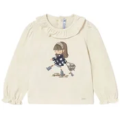 Mayoral Bluza 2076 Écru Regular Fit