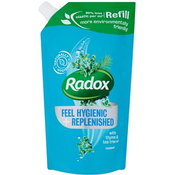 Radox Feel Hygienic Replenished tekoče milo nadomestno polnilo Thyme & Tea Tree Oil 500 ml