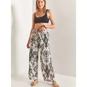 Bianco Lucci Ženske pantalone 40851025, Crno-bele
